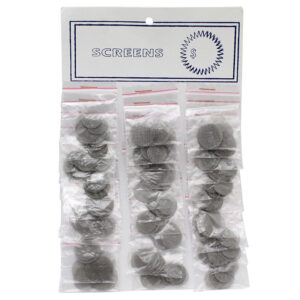 Assorted Sizes Steel Pipe Screens Card
