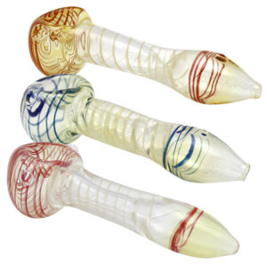 4 Spiral Glass Hand Pipe