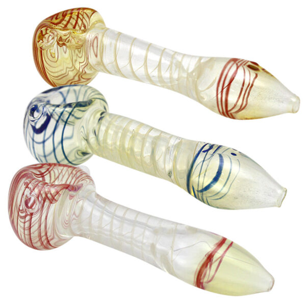 4 Spiral Glass Hand Pipe