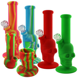 11 Skull Silicone Water Pipe