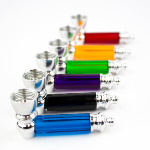 2.5 Colored Acrylic Metal Hand Pipe