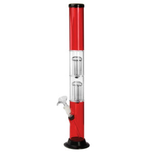 20 Double Tree Glass Perc Fancy Acrylic Water Pipe