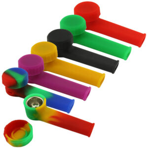 3.5 Silicone Hand Pipe with Metal Bowl