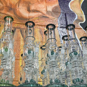 16.5  Ice Catcher Chamber With Percolator Glass Water Pipe