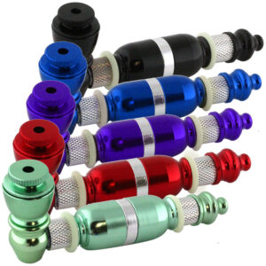 4 Color & Silver Metal Hand Pipe