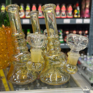 5.5 Mini Fumed Shower Bend Glass Water Pipe