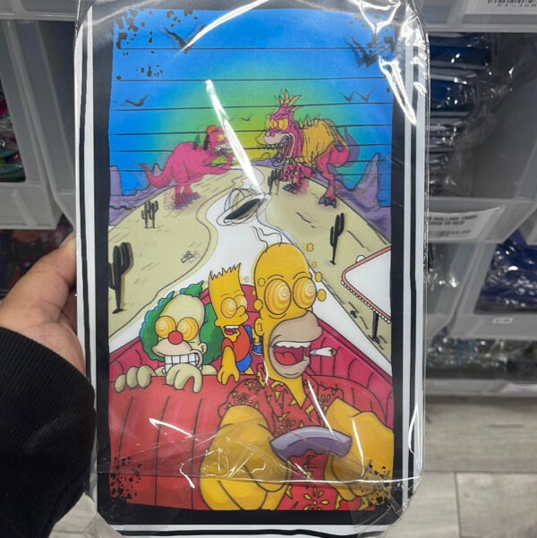 3D Medium Metal Rolling Tray - Simpsons Bart Spray Paint