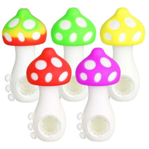 4.25 Mushroom Silicone Hand Pipe TX510