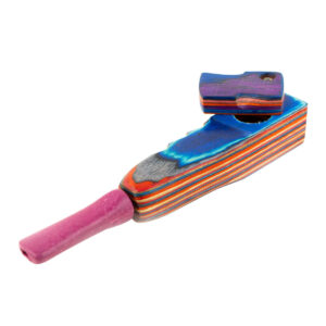 4.5 Colored Slide-Top Wooden Hand Pipe