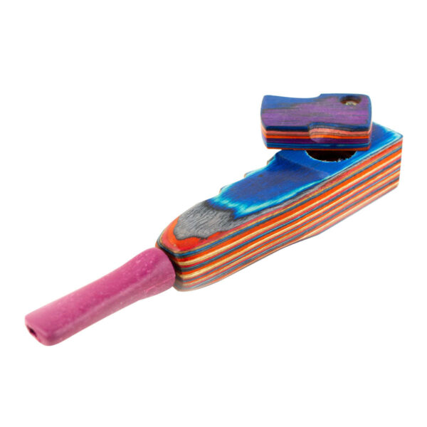 4.5 Colored Slide-Top Wooden Hand Pipe