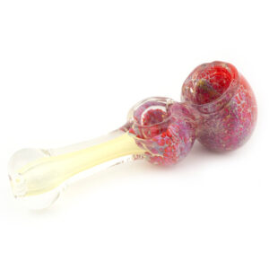 4.5 Double Bowl Frit Fumed Hand Pipe Assorted Colors