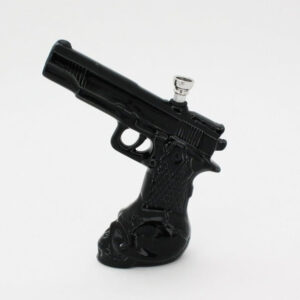 8 Revolver w/Skull Ceramic Water Pipe