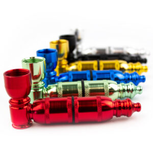 3.5 Metal Hand Pipe Anodized w/ Single Rubber Seal