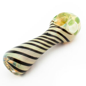 4 Mushroom Swirl Glass Hand Pipe Assorted Colors
