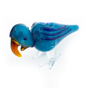 5.5 Parrot Bird Glass Hand Pipe - Assorted Colors