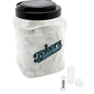 Tokers Clear Glass Tips Jar by DNA Glass