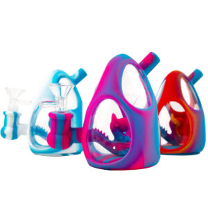 5 Dino Egg Silicone Water Pipe