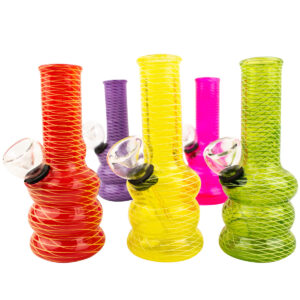 5 Mini Colored Swivel Line Glass Water Pipe