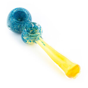 5 Double Bowl Frit Fumed Hand Pipe Assorted Colors