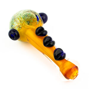 5 Frit Orange Pointed Bowl Glass Hand Pipe