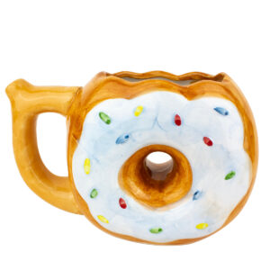 5 Sprinkled Donut Novelty Ceramic Pipe Mug