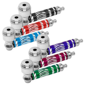 3 Diamond Cut Metal Hand Pipe