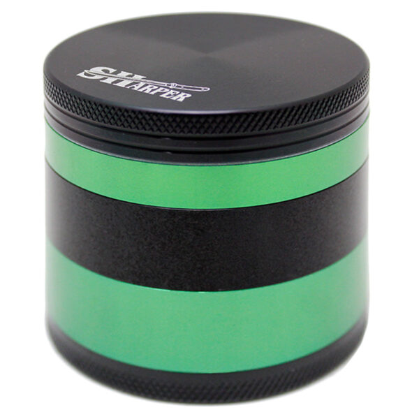 Sharper Black & Green Hardtop 5 Part 63mm Grinder
