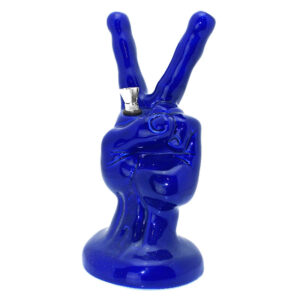 9 Hand Peace Sign Ceramic Water Pipe