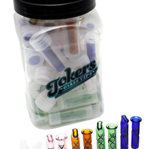 Tokers Colored Glass Tips Jar by DNA Glass