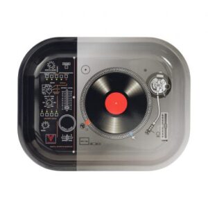 Mini DJ Turntable Metal Rolling Tray