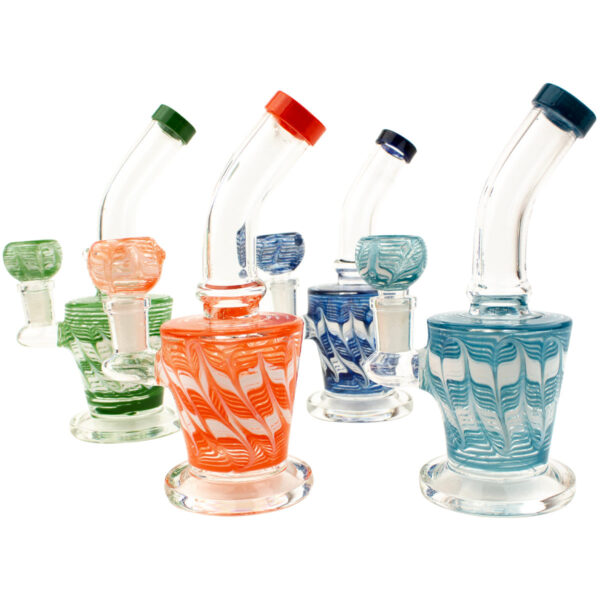 7 Stack Colored Wig Bend Water Pipe