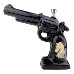 7 Magnum Revolver Handgun Ceramic Water Pipe
