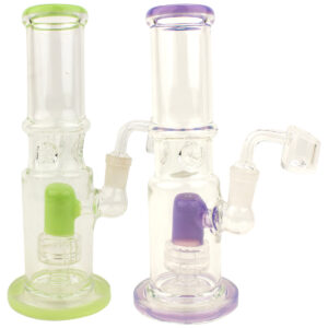 8.5 Straight Tube 1 Ring Percolator Glass Water Pipe Rig