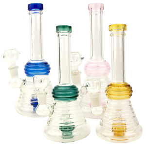 8.5 Honey Hive Showerhead Percolator Glass Water Pipe