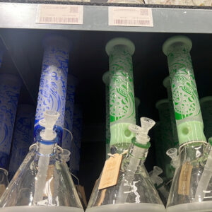 16 Legendary Sandblast Alien Beaker Glass Water Pipe