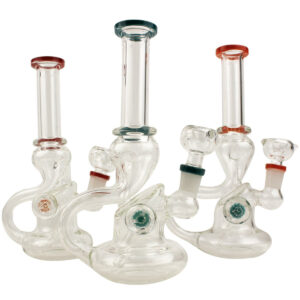 8 Flower Implosion Recycler Rig - Glass Water Pipe