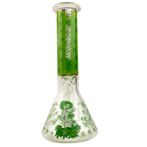 8 Weed Babe Beaker Glass Water Pipe