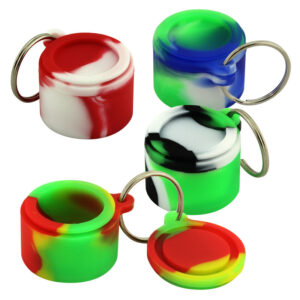 6ml Silicone Keychain Jar with Ring
