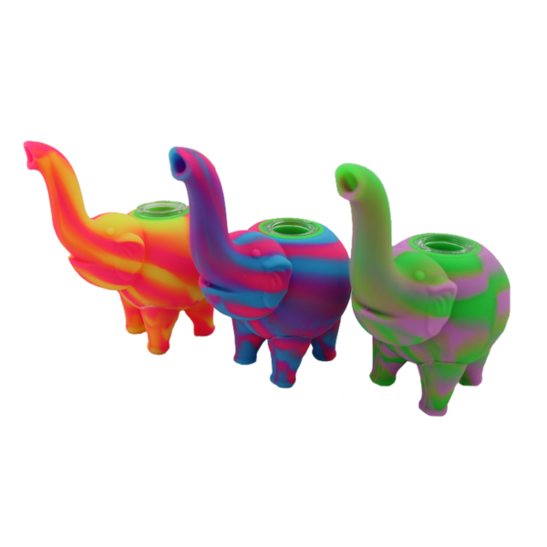 5 Silicone Elephant Hand Pipe