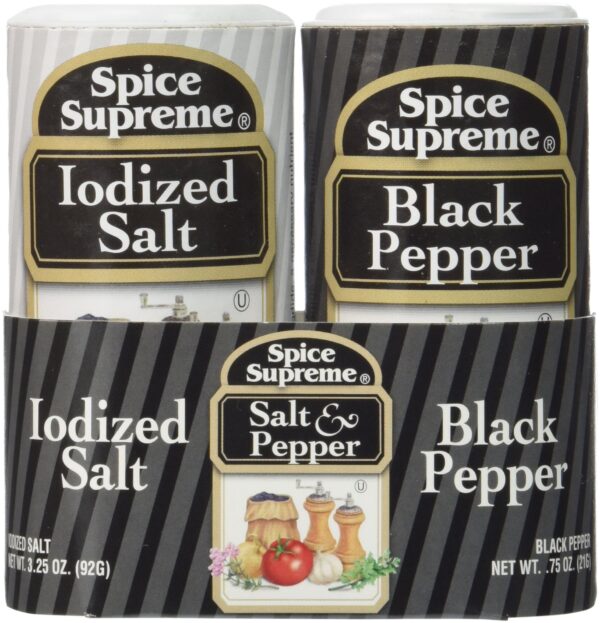 Spice Supreme Salt & Pepper Safe Can