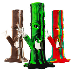 9 Tree Melting LED Light Silicone Water Pipe
