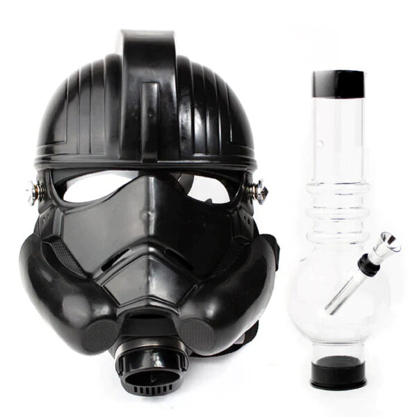 Black Horror Gas Mask with Acrylic Water Pipe M10