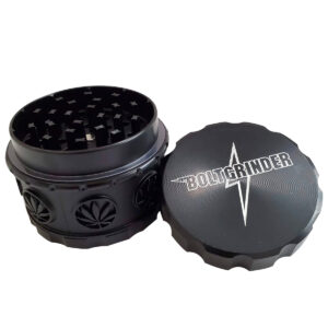 Bolt Grinder 63mm Gun Black w/ Flower