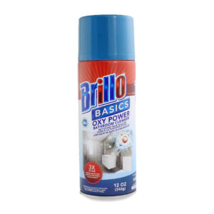 Brillo - Basics Oxy Power Bathroom Cleaner, 12 Oz. - Safe Stash Can
