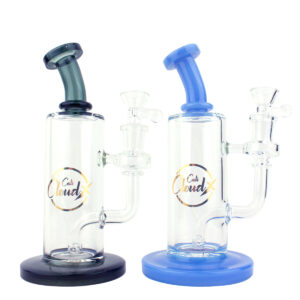 Cali Cloud X - 8 Straight Tube Bent Neck - Glass Water Pipe