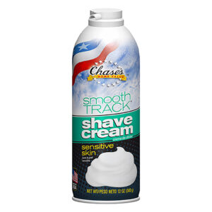 Chases Smooth Track Shave Cream Sensitive Cream 12 oz Safe Can