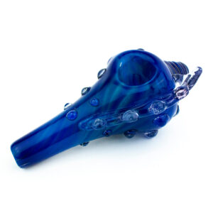 Colorful Conch Shell Spoon Hand Pipe w/ Spikes