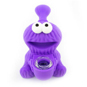 Cookie Monster Silicone Hand Pipe  - Assorted Colors