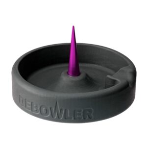 Debowler 4 Minimalist Silicone AshTray with Billet Aluminum Cleaning Spike