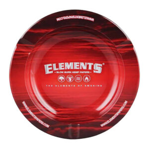 Elements 5.5 Metal Ashtray Red